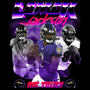 LAMAR JACKSON TEE Design